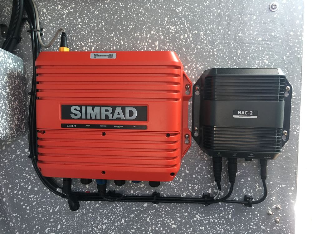 Simrad BSM-3 sounder module and NAC-2 autopilot computer installed by Shotgun Marine Services Port Macquarie NSW