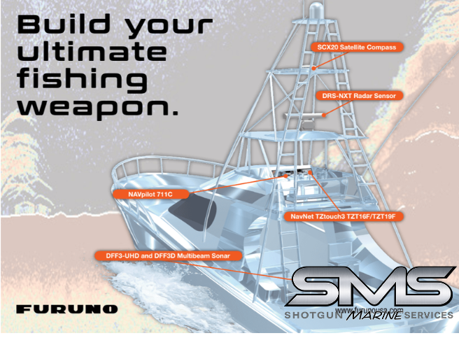 Furuno dff3 uhd setup on your vessel -  high power echo chirp multi frequency Sonar